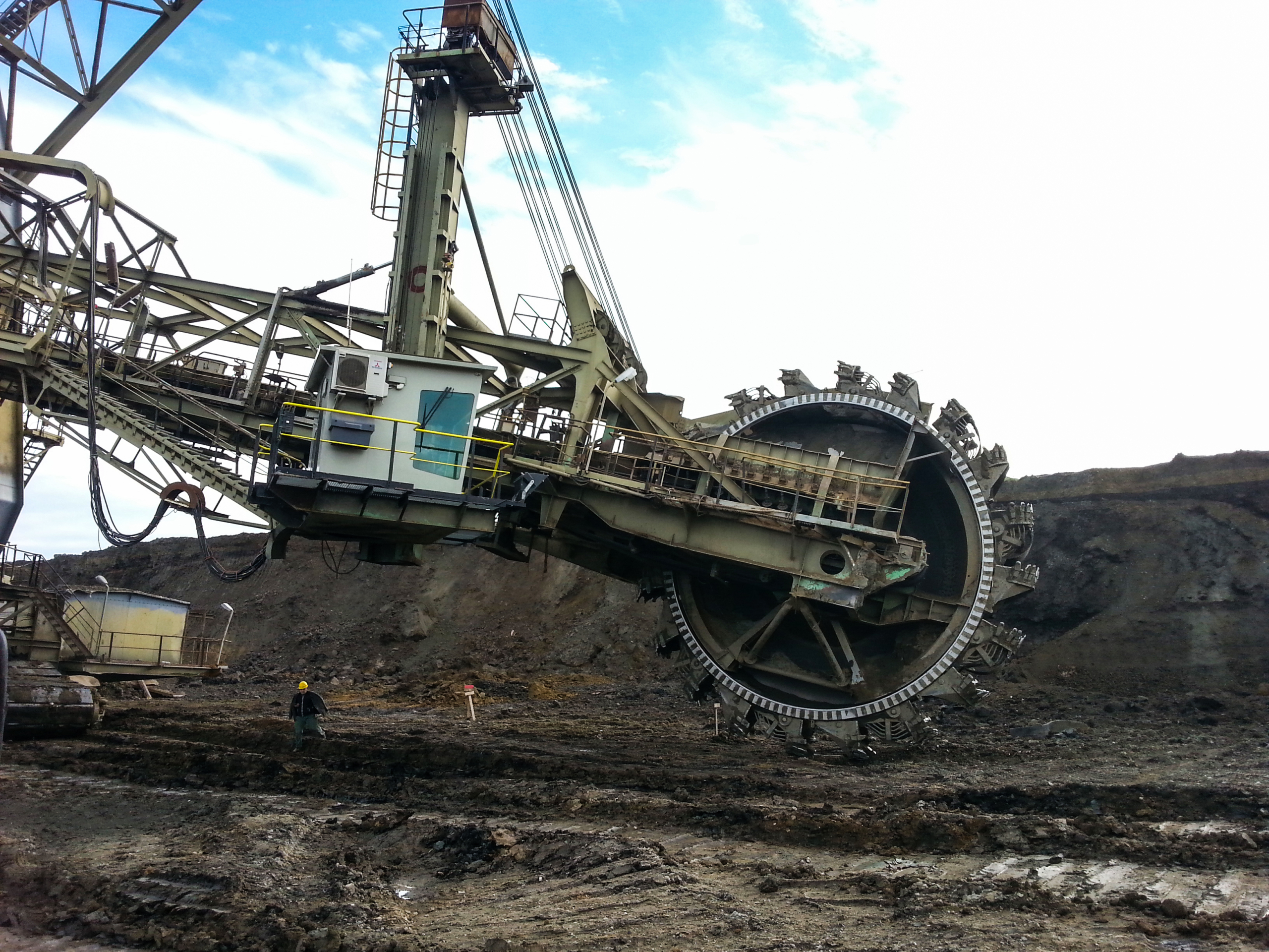 Cabine op stacker-reclaimer