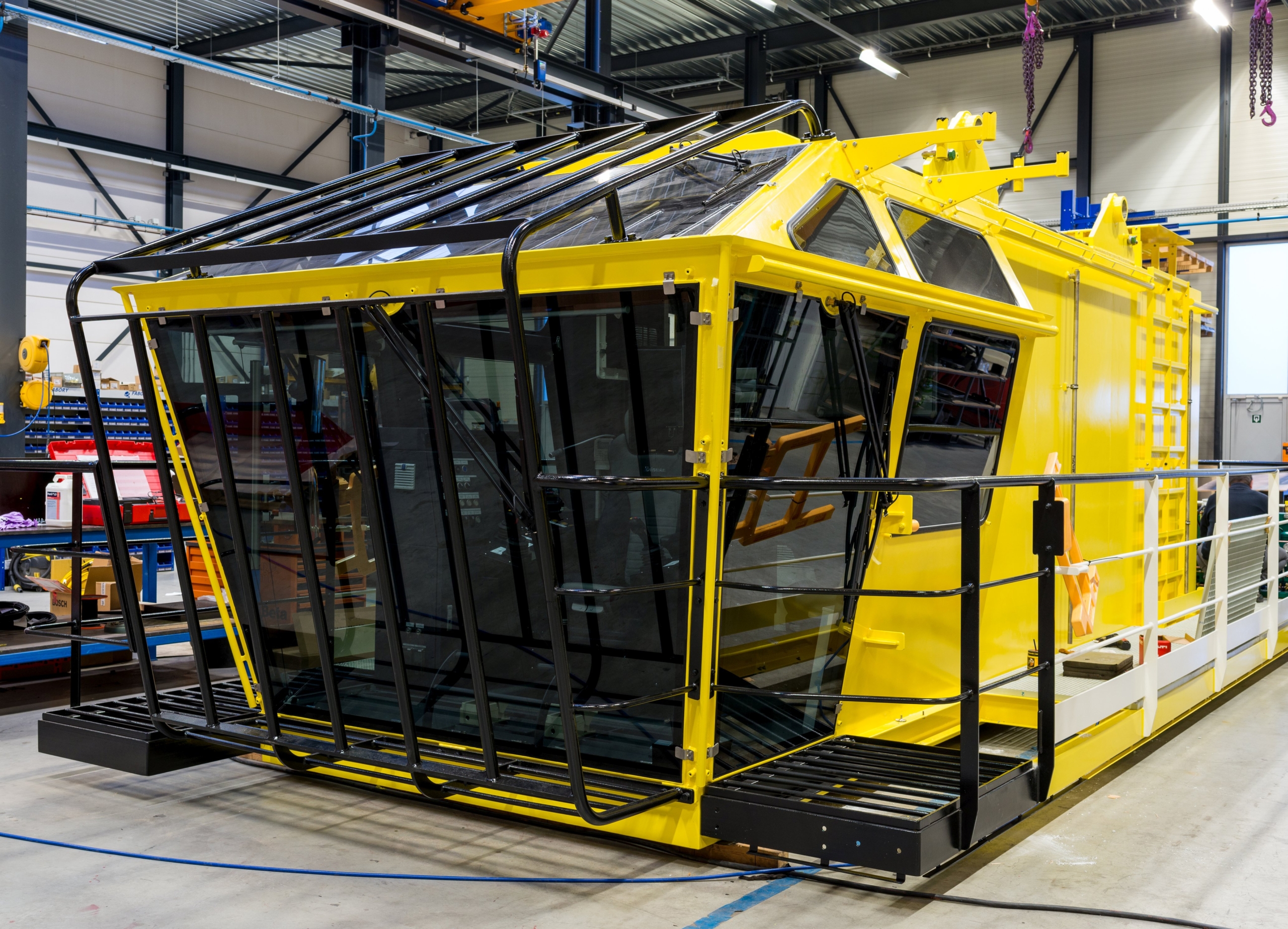 Offshore cabine in productie