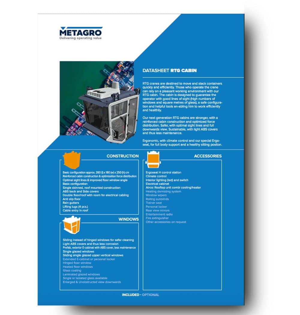 RTG cabin datasheet